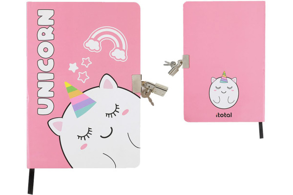 I-TOTAL Tagebuch Einhorn XL1848 Einhorn, dotted