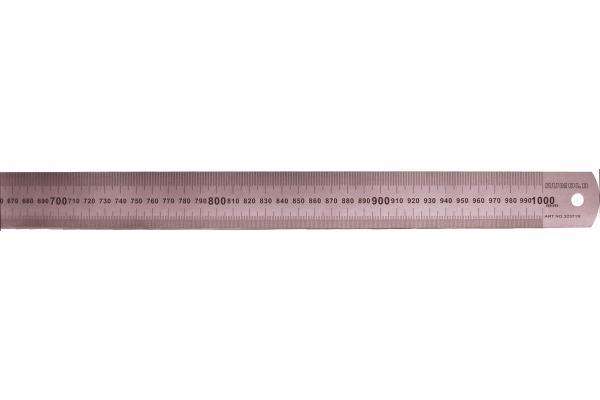 RUMOLD Stahllineal 100cm 323719 0-Punkt Aussenkante schwer