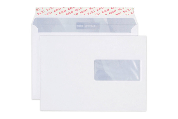 ELCO Couvert Office Fenster re. C5 74536.12 100g,hochweiss,Kleber 100 Stk.