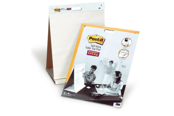 POST-IT Meeting Chart 50.8x58.4cm 563R Table Top, weiss, blanko