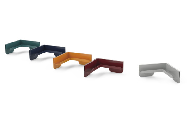 MAGNETOP. Eckablageschale Infinity Wall 114663003 rubinrot