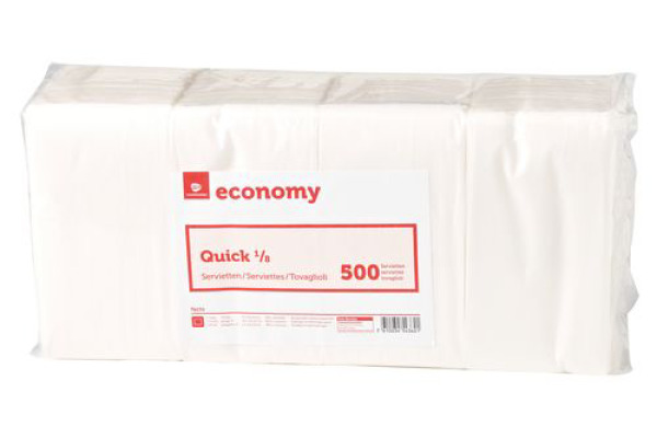 NEUTRAL Economy Servietten Quick 993120 weiss 500 Stück