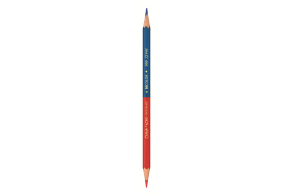 CARAN D'A Farbstift Bicolor 999.300 blau/rot