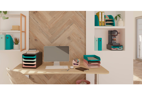 EXACOMPTA Desktop Organizer SKANDI 394606D pazifikblau/nude