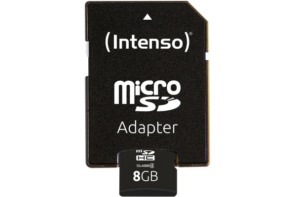 INTENSO micro SDHC Card Class 4 8GB 3403460 incl. SD Adapter