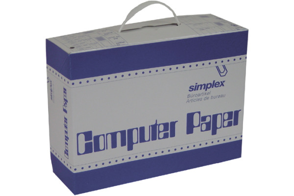 SIMPLEX Computerpapier A4 38003 weiss/orange 1000 Stück