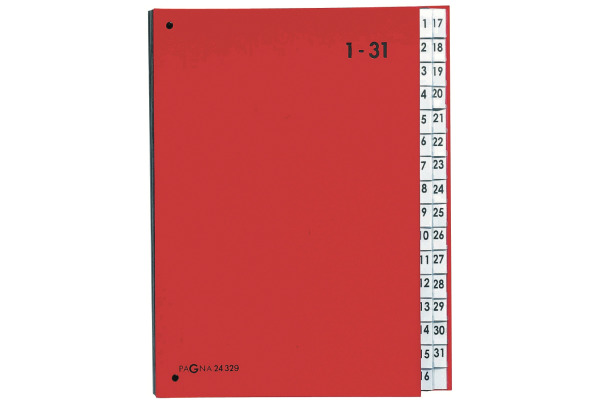 PAGNA Pultordner Color A4 24329-01 rot 1-31