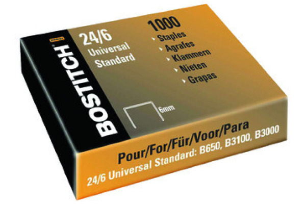 BOSTITCH Heftklammern 24/6 mm 2461MGAL 1000 Stück