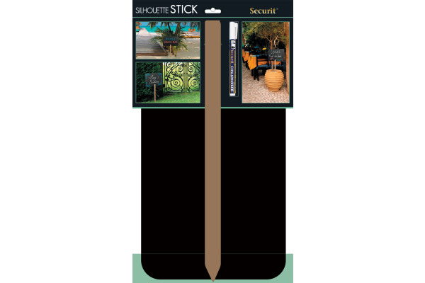 SECURIT Gartenstecker SILHOUETTE FBS-RECTA schwarz 73.5x45x0.2cm