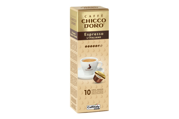 CHICCO D' Caffitaly Kapseln 802017 Espresso l'Italiano 10 Stk.