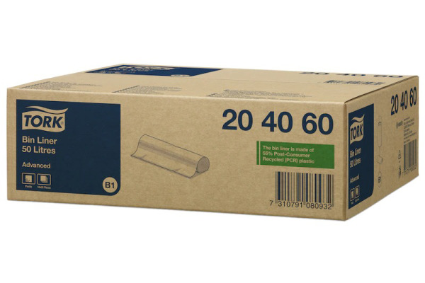 TORK Abfallsack B1 204060 HDPE, transparent 25 Stk.