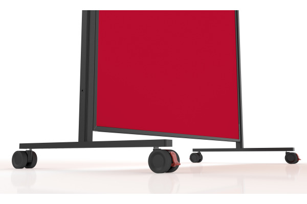 MAGNETOP. Design-Moderatorentafel VP 1181206 rot, Filz 1000x1800mm