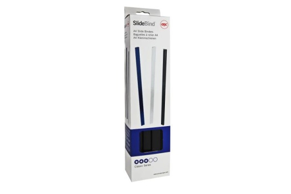 GBC Einschub-Binderücken 10mm A4 46010E schwarz 25 Stück