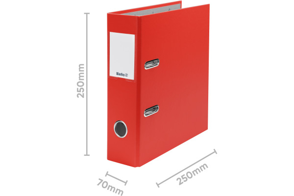 BIELLA Ordner Plasticolor 7cm 10750745U rot A5