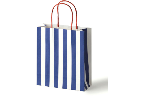 FOLIA Papiertüten M 12x15cm 21825/8 Stripes Classic, ass. 8 Stk.