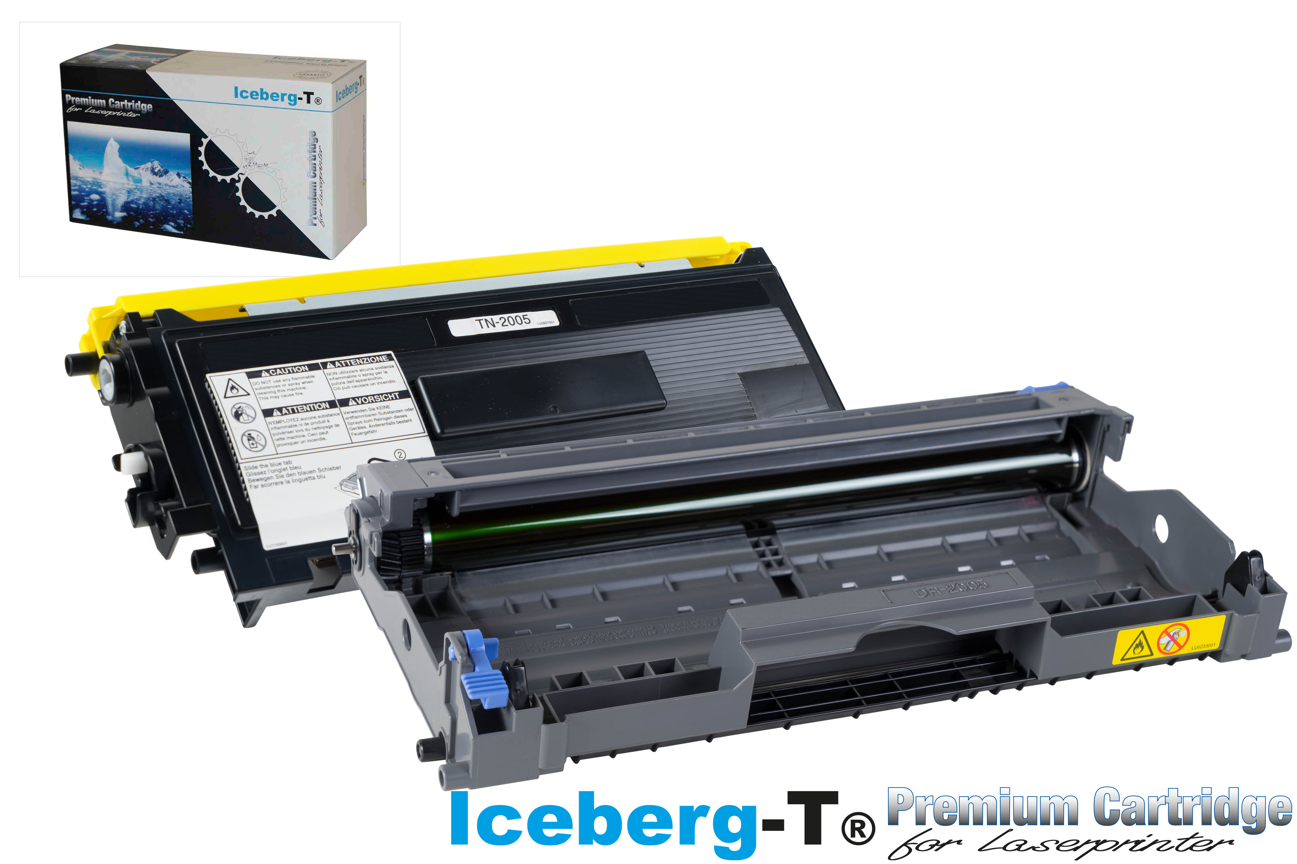 Iceberg-T Toner TN-2005 und Drum DR-2005 Toner-Drum-Bundle