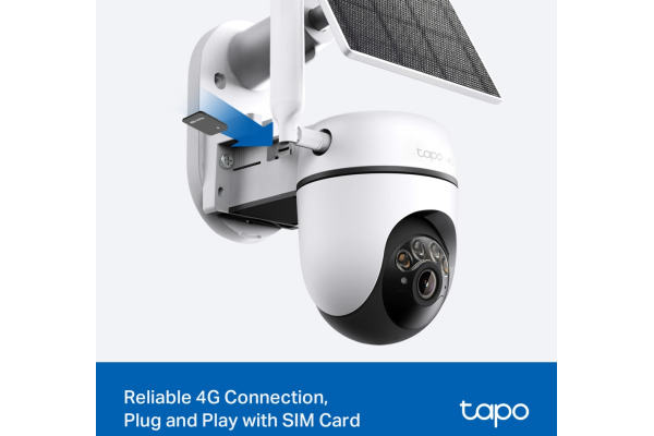 TP-LINK Solar-Security Camera Kit 4G TAPOC615G 2K, Pan/Tilt