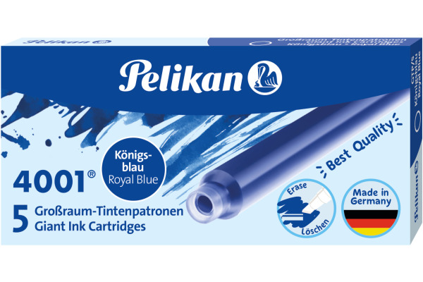 PELIKAN Tintenpatronen GTP/5/2/B 330852 köngisblau, 2x5 Stück