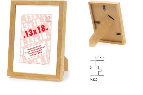 DEBEX Wechselrahmen 21x29.7cm 320.01 21 Eiche natur