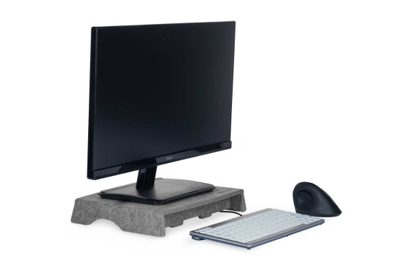 ME-FIRST Monitorständer Q-riser BNEQR50CL 50 Circular grau