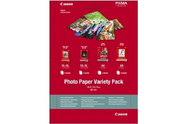 CANON Photo Pap.Variety Pack A4/A6 VP101A4/6 InkJet 20 Blatt