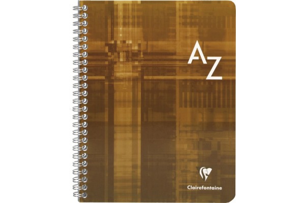CLAIREFON Adressbuch Index A5 8549C ass., kariert, 5mm 90 Blatt