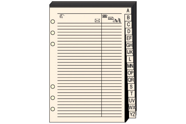 QUO-VADIS Timer 14 Telefonregister 720005Q 8x12.5cm