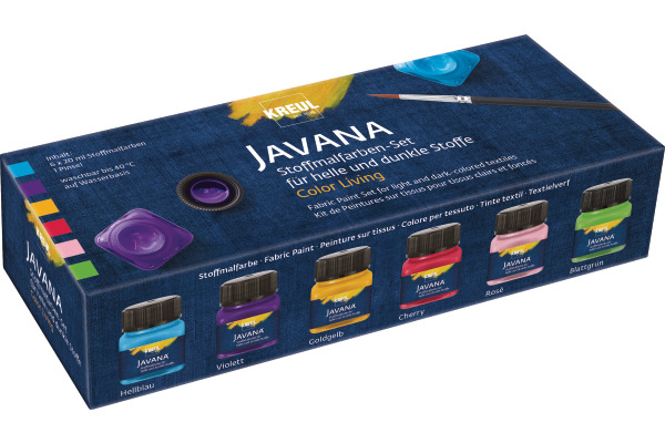 KREUL Textilfarbe JAVANA KR-90597 Color Living 6er Set