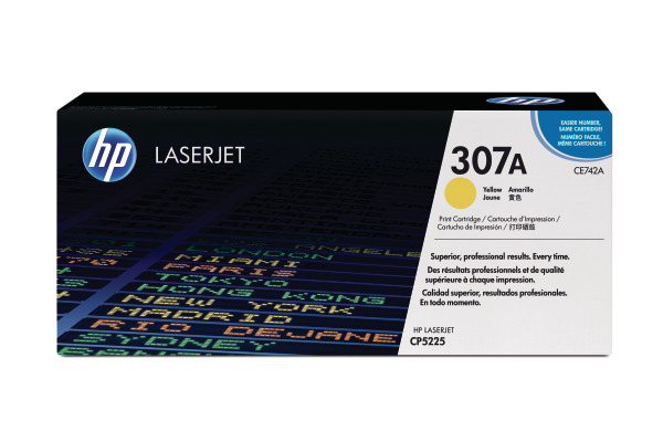 HP Toner-Modul 307A yellow CE742A Color LJ CP5225 7300 Seiten