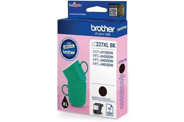 BROTHER Tintenpatrone schwarz LC-227XLB MFC-J4620DW 1200 Seiten