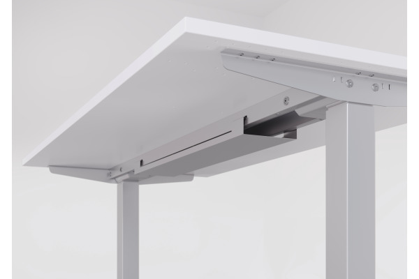 APOLLO Bürotisch ONE 160x80cm VXMST16/W weiss/silber, elektrisch