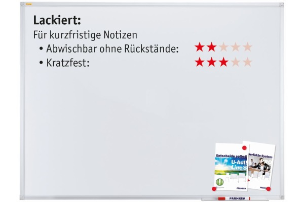 FRANKEN Whiteboard 90x180cm SC3107 X-tra!Line lackiert