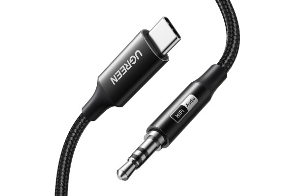 UGREEN Audio Adapter USB C, 3.5 mm 55734 Black, 1m