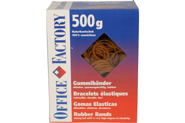 SMART OF. Gummibänder 50x1.3mm 605514 braun, ø30mm 500g