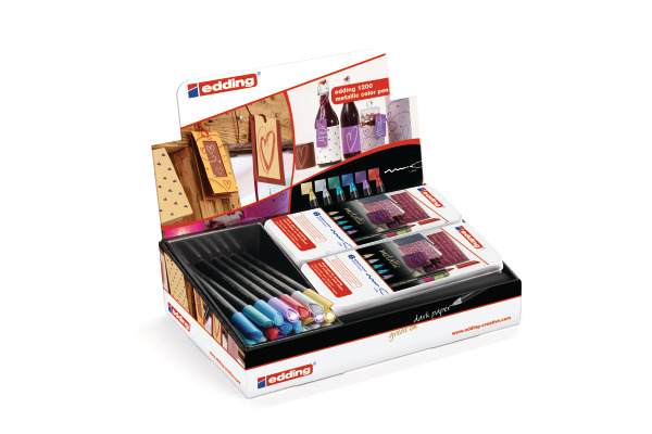 EDDING Fasermaler Metallic 51.152 Display 1200/E-6