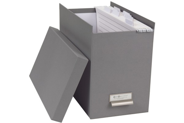 BIGSO BOX Hängemappenbox 15859400 8 Hängemappen 35x18.5x27grau