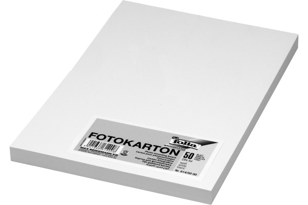 FOLIA Fotokarton A4 614/50 00 300g, weiss 50 Blatt