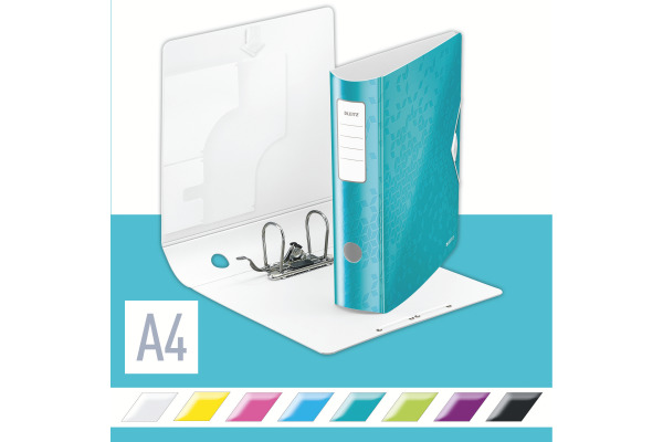 LEITZ Ordner WOW Active 180° 8.2cm 11060051 eisblau A4