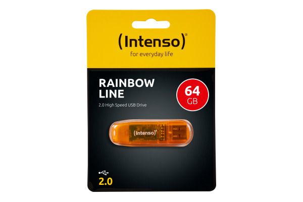 INTENSO USB-Stick Rainbow Line 64GB 3502490 USB 2.0 orange