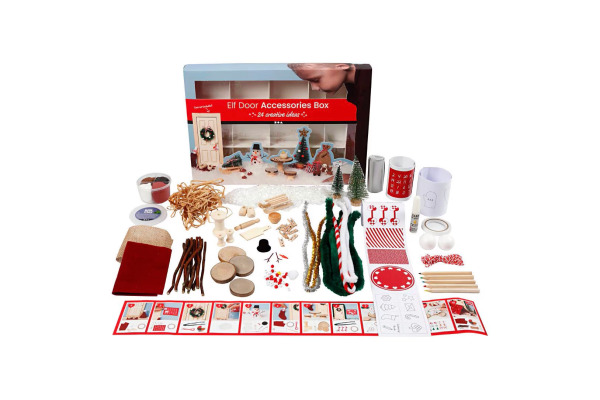 CREATIVCO Materialset Wichteltür 1235975 24 Adventszenen