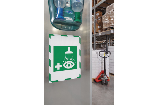 MAGNETOP. Magnetrahmen magnetofix A4 1131445 SAFETY, grün/weiss 5 Stück
