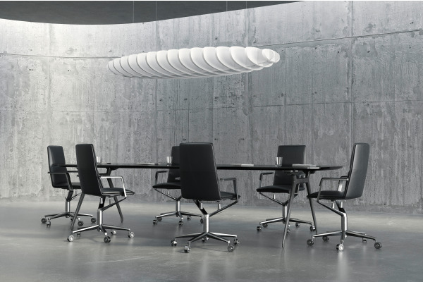 SUONO Deckenelement 240x120x30cm U12.0400 OVAL, weiss
