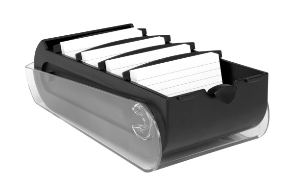 BIELLA Karteikartenbox Bunny A7 20879102U schwarz 13.2x8.5x25cm