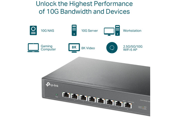 TP-LINK TL-SX1008 TL-SX1008 8-Port 10G Multi-GB Switch