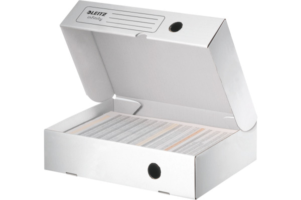 LEITZ Infinity Archivschachtel 61000000 weiss 330x80x255mm