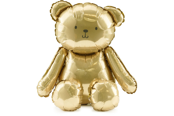 PARTYDECO Folienballon 42cm FB286-019 Bär gold