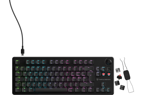 TURTLE B. Vulcan II TKL RGB Keyboard TBK-2003 Mech.Linear Switch, CH,Black