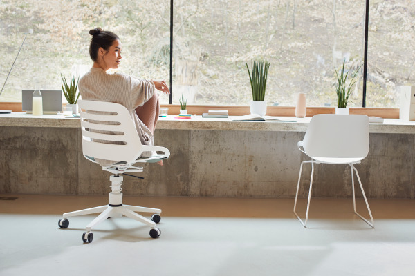 AERIS Bürodrehstuhl Numo Task 962WRSTWH violett/weiss