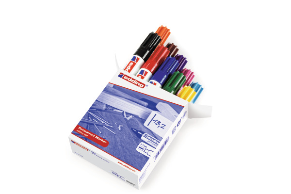 EDDING Permanent Marker 500 2-7mm 500-999 10 Farben ass.