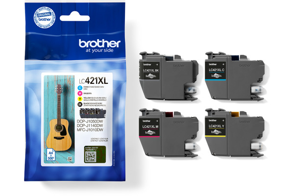 BROTHER Valuepack Tinte CMYBK LC-421XLV DCP-J1050 500 Seiten